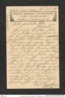Nachlass Franz Steindachner, Postkarte von Carl Siggelkow an Franz Steindachner (31.07.1909), Inv.Nr. 480.02, Seite 1
